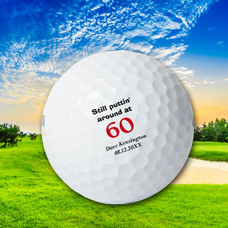 Puttin' Around 60 Birthday Personalised Golf Balls