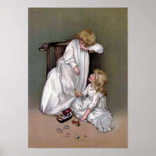 "Putting Away the Toys" Vintage Poster