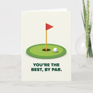 Putting Green Fathers Day Card