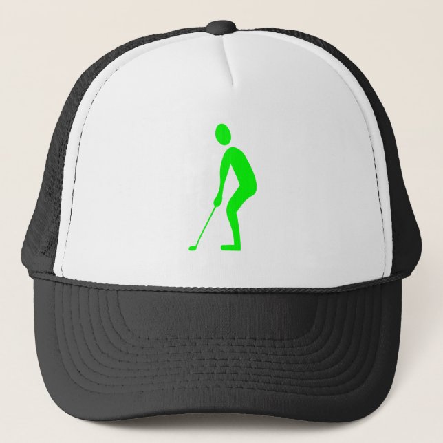 Putting - Green Trucker Hat (Front)
