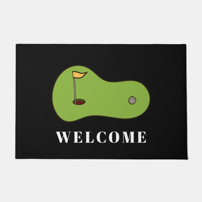Putting Green Welcome Doormat (Front)