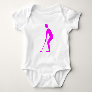 Putting - Magenta Baby Bodysuit