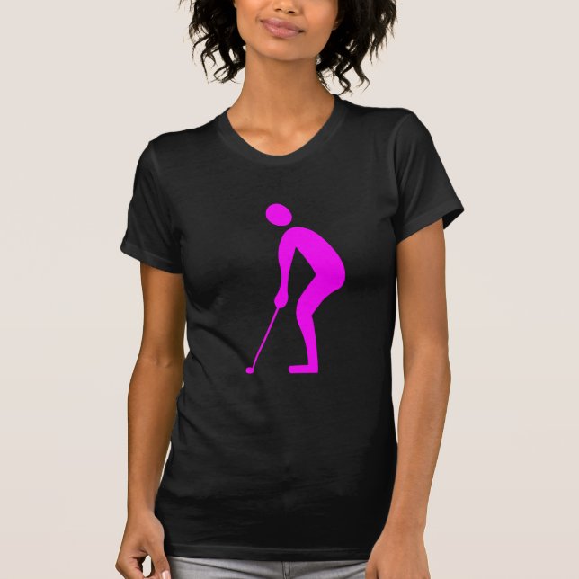 Putting - Magenta T-Shirt (Front)