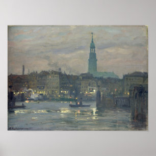 Putting on the Lights, 1904 Poster