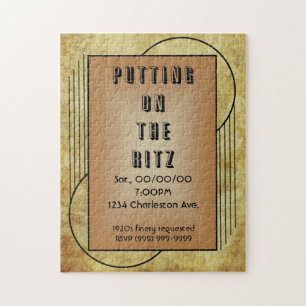 Putting on the Ritz Invitation Jigsaw Puzzle