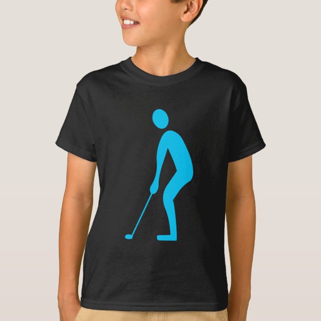 Putting - Sky Blue T-Shirt (Front)