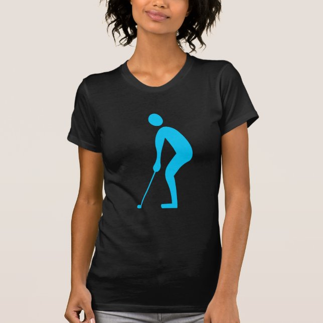 Putting - Sky Blue T-Shirt (Front)