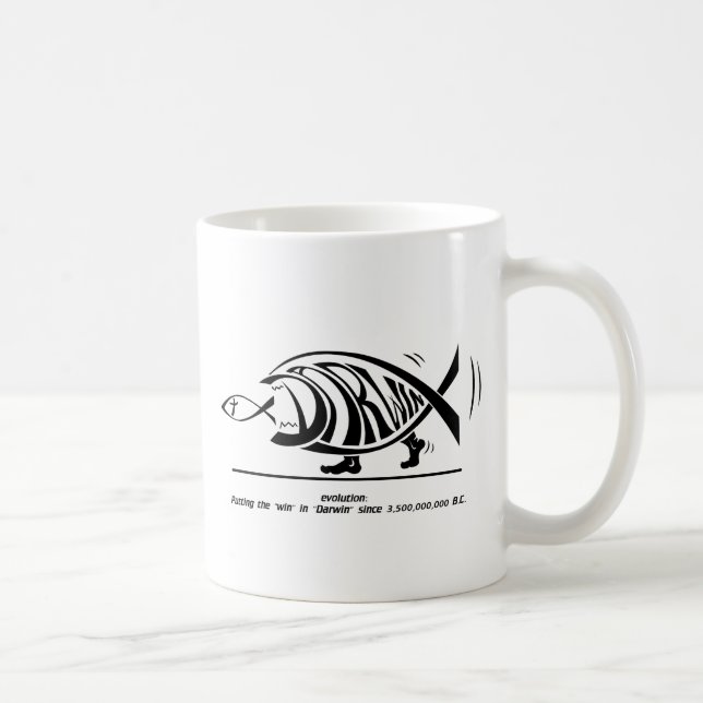 Putting the Win in Darwin (by sethness@deviantart) Coffee Mug (Right)
