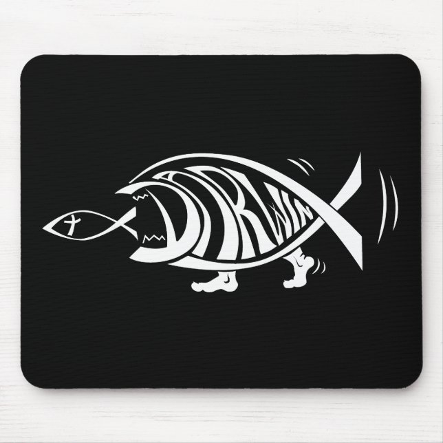 Putting the Win in Darwin (by sethness@deviantart) Mouse Pad (Front)