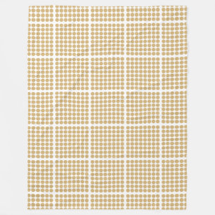 Putty Neutral Dots Fleece Blanket
