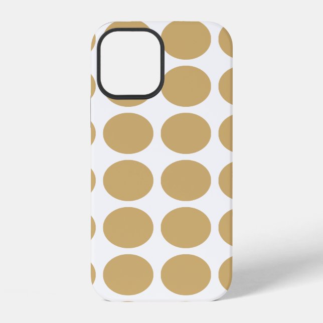 Putty Neutral Dots iPhone Case (Back)