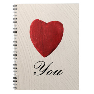 Putzhintergrund Love you Notebook