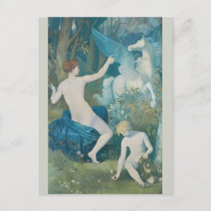Puvis de Chavannes Fantasy CC0111 Dreamlike Postcard
