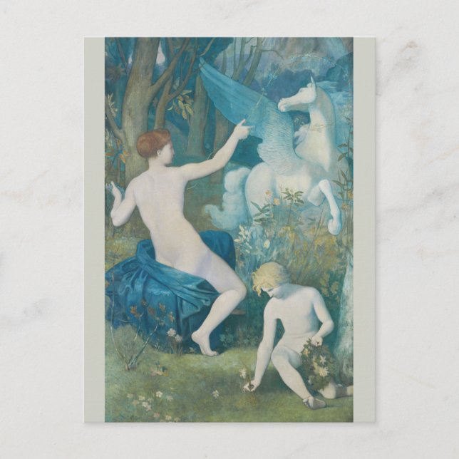 Puvis de Chavannes Fantasy CC0111 Dreamlike Postcard (Front)