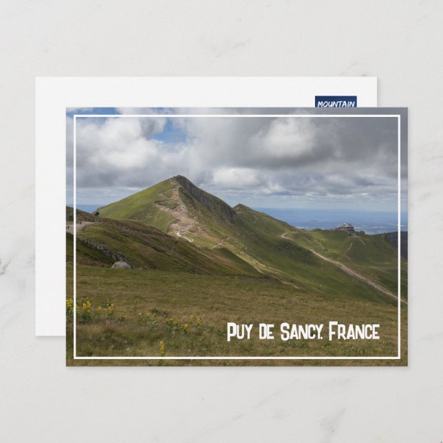 Puy de Sancy Volcanic Landscape, France Holiday Postcard (Front/Back)