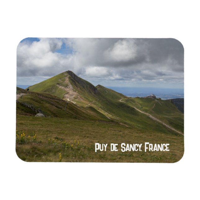 Puy de Sancy Volcanic Landscape, France Magnet (Horizontal)