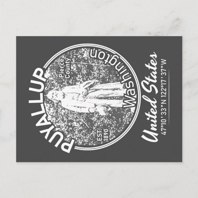 PUYALLUP - WASHINGTON VINTAGE POSTCARD (Front)