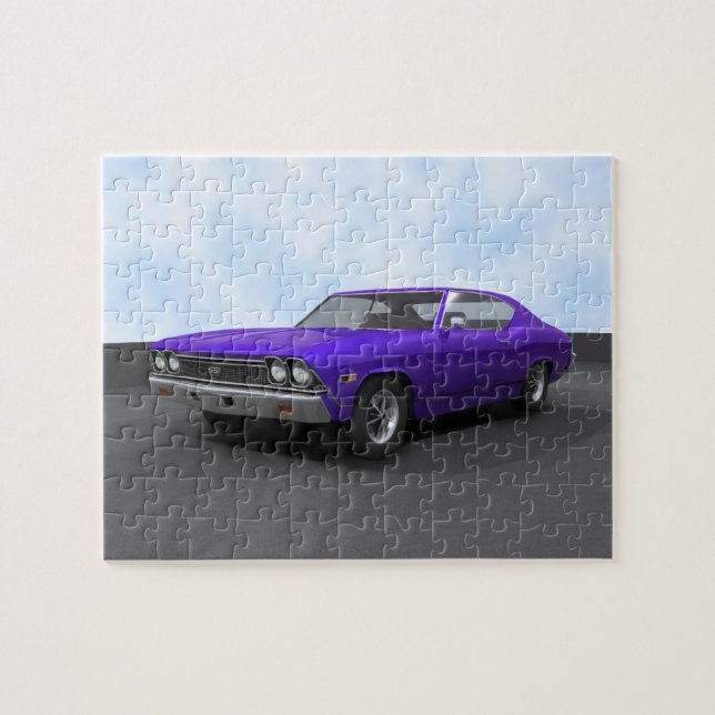 Puzzle: 1968 Chevelle SS: Purple Finish Jigsaw Puzzle (Horizontal)