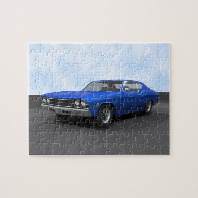 Puzzle: 1969 Chevelle SS: Blue Finish Jigsaw Puzzle (Horizontal)