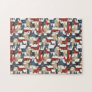 Puzzle (27,9 x 35,5 cm, 252 pcs) - Winter Houses