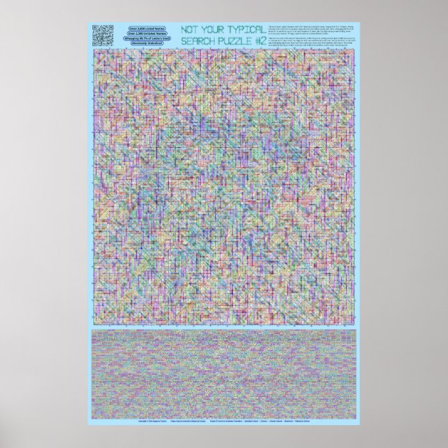PUZZLE #2: Names - Diabolical Solved Poster (Front)