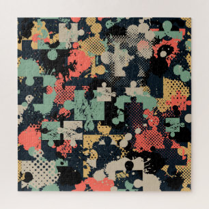 Puzzle Abstract: Creative Vintage Seamless.