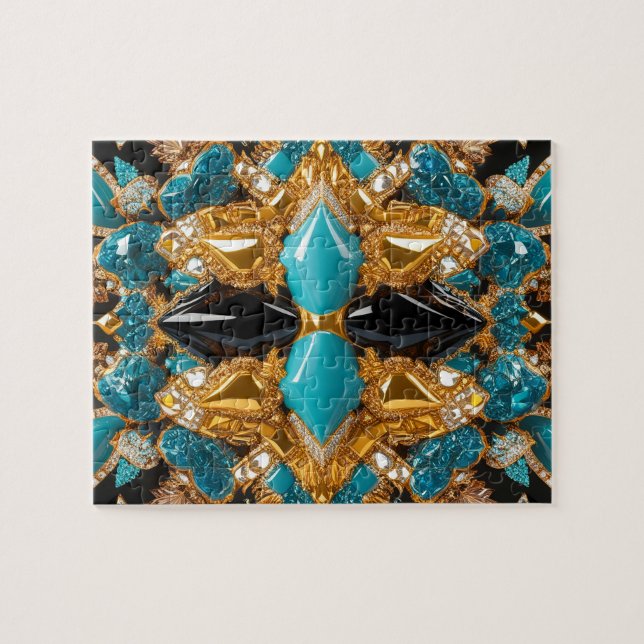 Puzzle abstract modern Design Bahamas Colours (Horizontal)