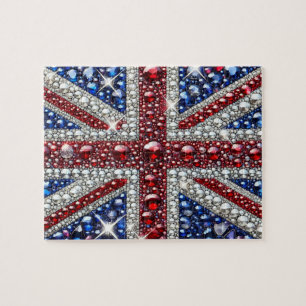 Puzzle abstract modern Design British Colours