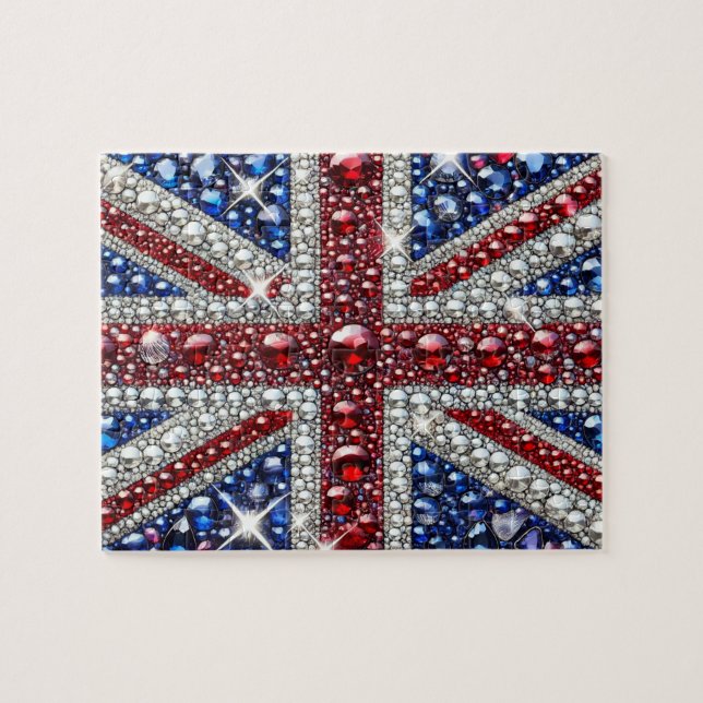 Puzzle abstract modern Design British Colours (Horizontal)