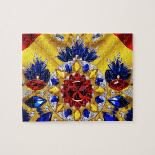 Puzzle abstract modern Design Romania Colours