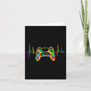 Puzzle Acceptance Kids Video Game Autism Awareness Card