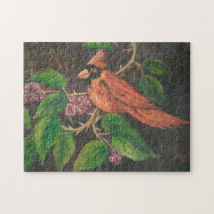 Puzzle Ann Hayes Painting Cardinal