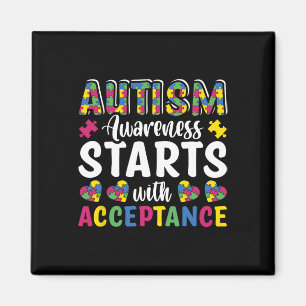 Puzzle Autism Awareness Accept Understand Love Dis Magnet
