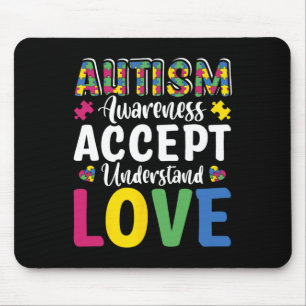 Puzzle Autism Awareness Accept Understand Love Dis Mouse Pad