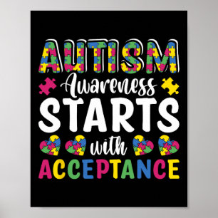 Puzzle Autism Awareness Accept Understand Love Dis Poster
