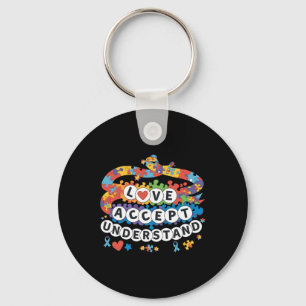 Puzzle Autism Awareness Friendship Bracelet Men Wo Key Ring