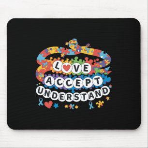 Puzzle Autism Awareness Friendship Bracelet Men Wo Mouse Pad