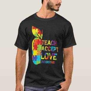 Puzzle Autism Awareness Teacher Accept Understand  T-Shirt