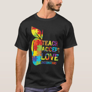 Puzzle Autism Awareness Teacher Accept Understand T-Shirt