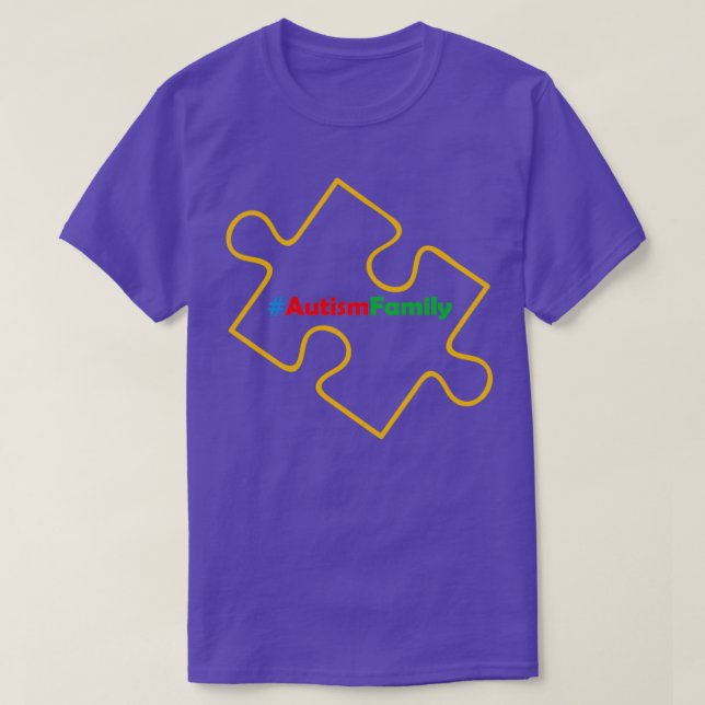 Puzzle Autism Teacher Special Education Family Kin T-Shirt (Design Front)