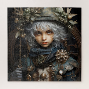 Puzzle Autumn Girl