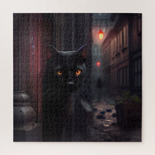 Puzzle Black Cat (Vertical)