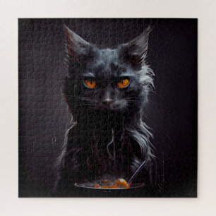 Puzzle Black Cat