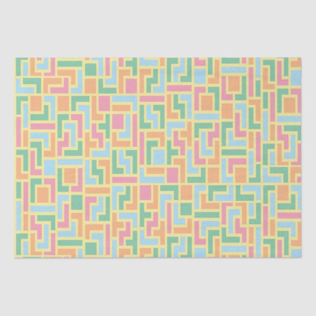 Puzzle Blocks Tissue Paper (Front)