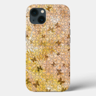 Puzzle Butterflies and Daisies by Shirley Taylor iPhone 13 Case
