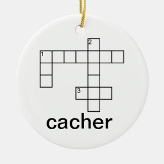 Puzzle Cacher Geocaching Custom Ceramic Tree Decoration