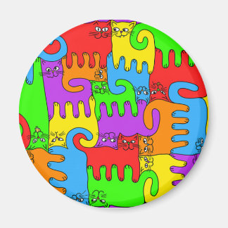Puzzle Cats "Rainbow" 1 magnet