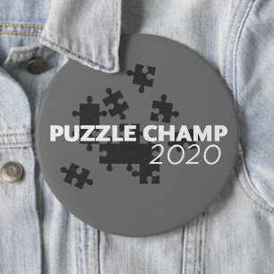 Puzzle Champ 2020 6 Cm Round Badge