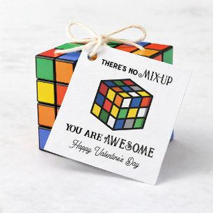 Puzzle Cube Valentine Favour Tags