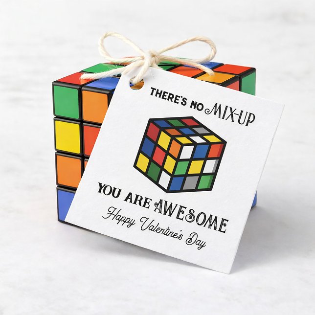 Puzzle Cube Valentine Favour Tags (Creator Uploaded)